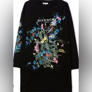 Girls Givenchy sweatshirt floral dress NWT